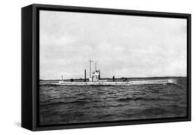 The German Submarine U15-null-Framed Stretched Canvas
