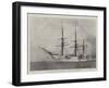 The German Training-Ship Gneisenau, Wrecked Off Malaga on 16 December-null-Framed Giclee Print