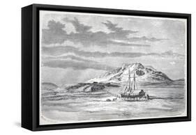The Germania on Sabine Island, Pub. London 1874-null-Framed Stretched Canvas