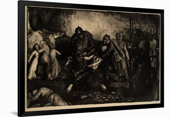 The Germans Arrive, 1918-George Wesley Bellows-Framed Giclee Print