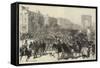 The Germans Entering Paris, the Champs Elysees-null-Framed Stretched Canvas