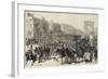 The Germans Entering Paris, the Champs Elysees-null-Framed Giclee Print