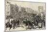 The Germans Entering Paris, the Champs Elysees-null-Mounted Giclee Print