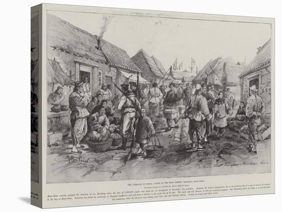 The Germans in China, Scene in the Main Street, Tsingtau, Kiao-Chau-Melton Prior-Stretched Canvas