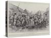 The Germans in China, Scene in the Main Street, Tsingtau, Kiao-Chau-Melton Prior-Stretched Canvas