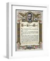 The Gettysburg Address, Delivered by Abraham Lincoln-null-Framed Giclee Print