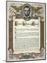 The Gettysburg Address, Delivered by Abraham Lincoln-null-Mounted Giclee Print