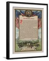 The Gettysburg Address-Vintage Reproduction-Framed Art Print