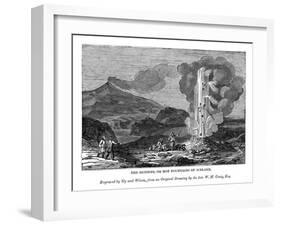 The Geysers, or Hot Fountains of Iceland, 1843-Sly and Wilson-Framed Giclee Print