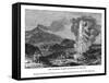 The Geysers, or Hot Fountains of Iceland, 1843-Sly and Wilson-Framed Stretched Canvas