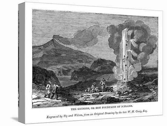 The Geysers, or Hot Fountains of Iceland, 1843-Sly and Wilson-Stretched Canvas