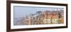 The Ghats Along the Ganges River Banks, Varanasi, India-Mauricio Abreu-Framed Photographic Print