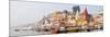 The Ghats Along the Ganges River Banks, Varanasi, India-Mauricio Abreu-Mounted Photographic Print