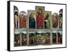 The Ghent Altarpiece or Adoration of the Mystic Lamb-Hubert & Jan Van Eyck-Framed Stretched Canvas