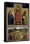 The Ghent Altarpiece or Adoration of the Mystic Lamb-Hubert & Jan Van Eyck-Framed Stretched Canvas