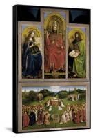 The Ghent Altarpiece or Adoration of the Mystic Lamb-Hubert & Jan Van Eyck-Framed Stretched Canvas