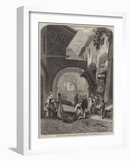 The Ghetto, Rome-Louis Haghe-Framed Giclee Print