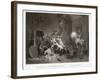 The Ghost - a Christmas Frolic - Le Revenant, Printed 1814 (Stipple)-John Massey Wright-Framed Giclee Print