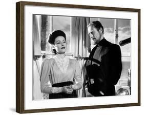 The Ghost and Mrs. Muir, Gene Tierney (Costume Designed by Oleg Cassini), Rex Harrison, 1947-null-Framed Photo