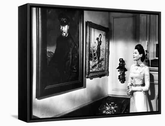 The Ghost and Mrs. Muir, L-R: Rex Harrison, Gene Tierney, 1947-null-Framed Stretched Canvas