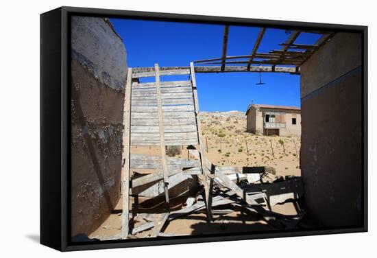 The Ghost City in Kolmanskop-watchtheworld-Framed Stretched Canvas