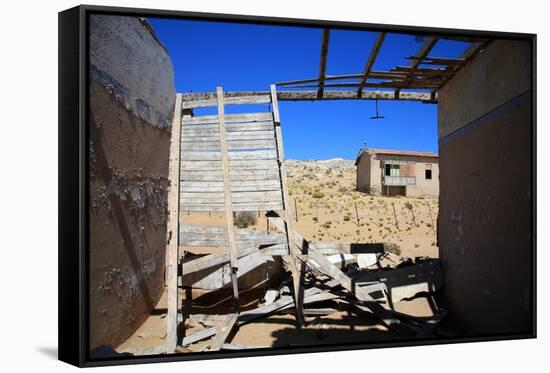 The Ghost City in Kolmanskop-watchtheworld-Framed Stretched Canvas
