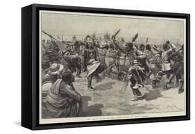 The Ghost Dance of the Sioux Indians in North America-Amedee Forestier-Framed Stretched Canvas