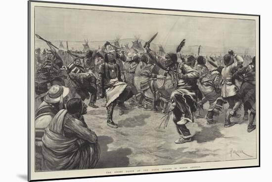 The Ghost Dance of the Sioux Indians in North America-Amedee Forestier-Mounted Giclee Print