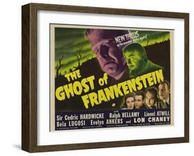 The Ghost of Frankenstein, 1942-null-Framed Art Print