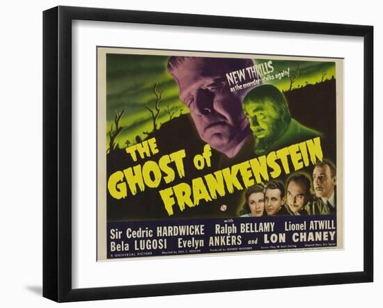 The Ghost of Frankenstein, 1942-null-Framed Art Print