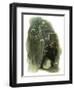 The ghost of Hamlet's father appears to Prince Hamlet-Harold Copping-Framed Giclee Print