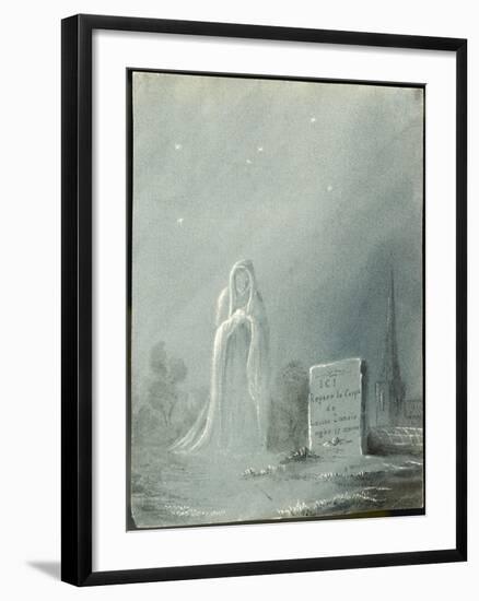 The Ghost of Louise Dunois Who Died Aged 18 Haunts the Cemetery Where She is Buried-null-Framed Art Print