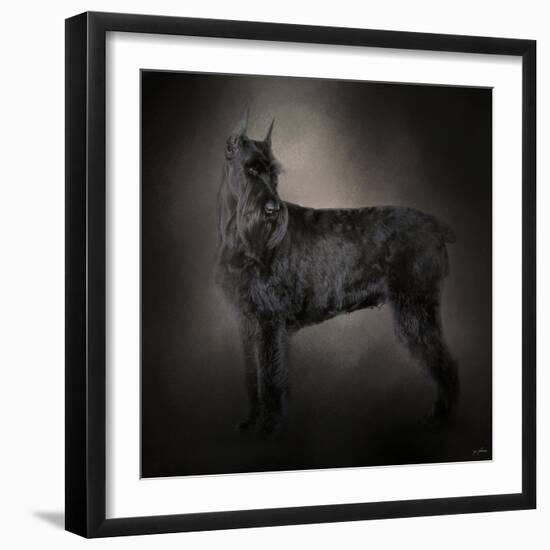 The Giant Black Schnauzer-Jai Johnson-Framed Premium Giclee Print