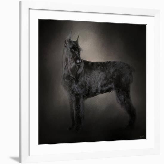 The Giant Black Schnauzer-Jai Johnson-Framed Giclee Print