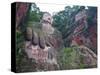 The Giant Buddha of Leshan, Sichuan, Tibet, China, Asia-Michael Runkel-Stretched Canvas