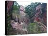 The Giant Buddha of Leshan, Sichuan, Tibet, China, Asia-Michael Runkel-Stretched Canvas