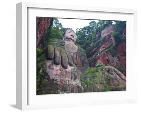 The Giant Buddha of Leshan, Sichuan, Tibet, China, Asia-Michael Runkel-Framed Photographic Print