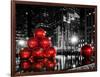 The Giant Christmas Ornaments on Sixth Avenue across from the Radio City Music Hall by Night-Philippe Hugonnard-Framed Photographic Print