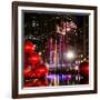 The Giant Christmas Ornaments on Sixth Avenue across from the Radio City Music Hall by Night-Philippe Hugonnard-Framed Photographic Print