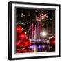 The Giant Christmas Ornaments on Sixth Avenue across from the Radio City Music Hall by Night-Philippe Hugonnard-Framed Photographic Print