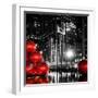 The Giant Christmas Ornaments on Sixth Avenue across from the Radio City Music Hall by Night-Philippe Hugonnard-Framed Photographic Print