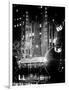 The Giant Christmas Ornaments on Sixth Avenue across from the Radio City Music Hall by Night-Philippe Hugonnard-Framed Photographic Print