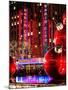 The Giant Christmas Ornaments on Sixth Avenue across from the Radio City Music Hall by Night-Philippe Hugonnard-Mounted Photographic Print