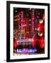 The Giant Christmas Ornaments on Sixth Avenue across from the Radio City Music Hall by Night-Philippe Hugonnard-Framed Photographic Print