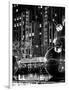 The Giant Christmas Ornaments on Sixth Avenue across from the Radio City Music Hall by Night-Philippe Hugonnard-Framed Photographic Print