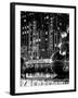 The Giant Christmas Ornaments on Sixth Avenue across from the Radio City Music Hall by Night-Philippe Hugonnard-Framed Art Print