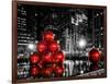 The Giant Christmas Ornaments on Sixth Avenue across from the Radio City Music Hall by Night-Philippe Hugonnard-Framed Art Print