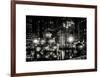 The Giant Christmas Ornaments on Sixth Avenue across from the Radio City Music Hall by Night-Philippe Hugonnard-Framed Art Print