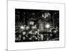 The Giant Christmas Ornaments on Sixth Avenue across from the Radio City Music Hall by Night-Philippe Hugonnard-Mounted Art Print