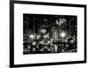 The Giant Christmas Ornaments on Sixth Avenue across from the Radio City Music Hall by Night-Philippe Hugonnard-Framed Art Print